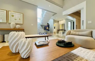 Casa em condomínio fechado com 4 quartos à venda na estrada municipal adelina segantini cerqueira leite, 1000, chácara são rafael, campinas, 453 m2 por r$ 5.990.000
