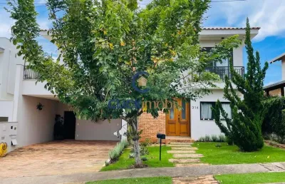 Casa em condomínio fechado com 3 quartos à venda na avenida carlos diaulas serpa, loteamento parque dos alecrins, campinas, 330 m2 por r$ 2.997.000