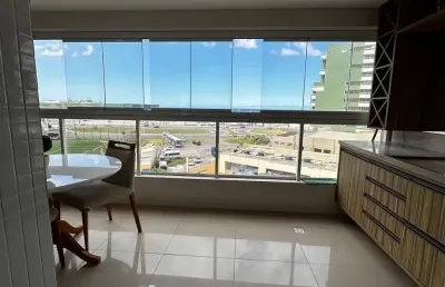 Lindo apartamento 1/4 decorado com vista mar em armação - porteira fechada