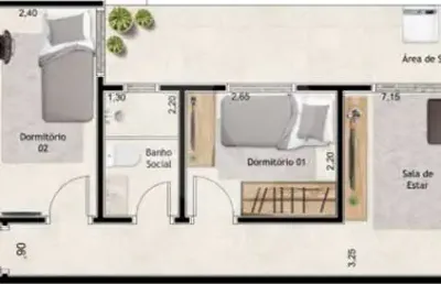 Apartamento com 3 quartos à venda em jardim santo antônio - sp