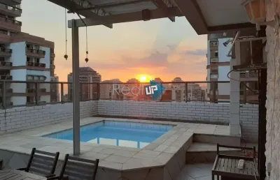 Cobertura com 3 quartos à venda na avenida lúcio costa, barra da tijuca, rio de janeiro, 236 m2 por r$ 3.200.000