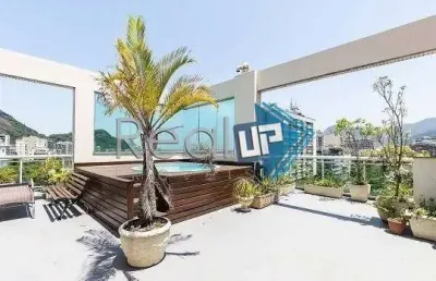 Cobertura com 2 quartos à venda na rua do humaitá, humaitá, rio de janeiro, 172 m2 por r$ 2.000.000