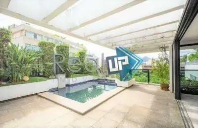 Cobertura com 4 quartos à venda na rua aperana, leblon, rio de janeiro, 413 m2 por r$ 9.900.000
