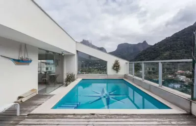 Cobertura com 6 quartos à venda na estrada da gávea, são conrado, rio de janeiro, 230 m2 por r$ 4.500.000