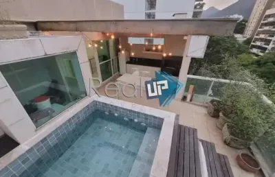 Cobertura com 3 quartos à venda na avenida alexandre ferreira, lagoa, rio de janeiro, 216 m2 por r$ 3.950.000