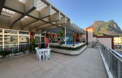 Cobertura com 5 quartos à venda na avenida érico veríssimo, barra da tijuca, rio de janeiro, 296 m2 por r$ 2.700.000