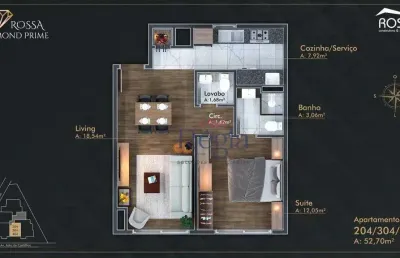 Apartamento com 1 dormitório à venda, 52 m² por r$ 690.000,00 - centro - canela/rs