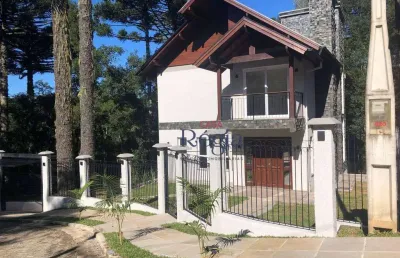 Linda casa com 4 suítes, 254m² por r$ 2.590.000 - vivendas do arvoredo - gramado/rs!