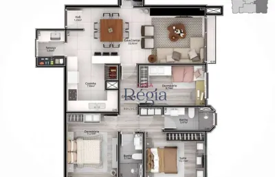Apartamento com 3 quartos à venda na Rua Leopoldo Rosenfeld, 297, Planalto, Gramado