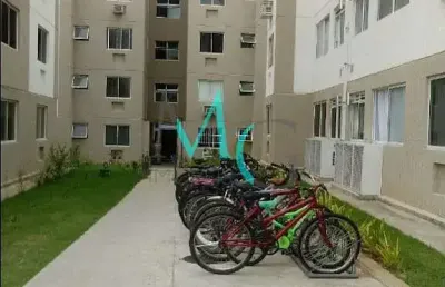 Apartamento com 2 dormitórios para alugar, 46 m² por r$ 850,00/mês - guaratiba - rio de janeiro/rj