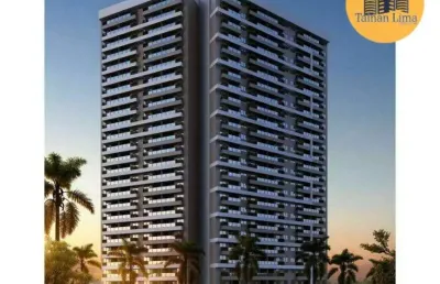 Apartamento padrão 1/4 frente mar, com suite, ao lado do hiper ideal, novo