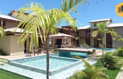 Casa em condomínio em itacimirim,  3/4, sendo 2 suites, porteira fechada, na ilha do meio, camaçari/ba