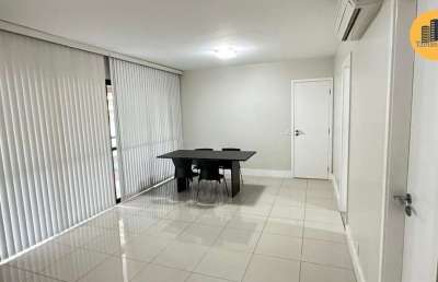 Apartamento alto padrão em alphaville 1, com 113m², 3/4 no palm ville, reformado