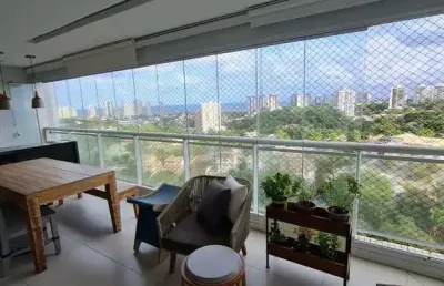 Apartamento alto padrão em patamares, no greenville etco, 4/4 sendo 3 suites, reformado