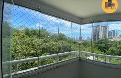 Apartamento em patamares, no colina a de patamares, 2/4 sendo 1 suite,  89m², nascente, 2 varandas, com vista mar.