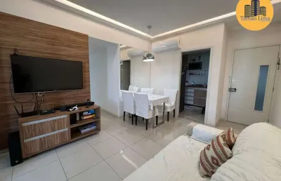 Apartamento padrão em alphaville 1, reformado, 2/4 sendo 1 suite, com 2 vagas.