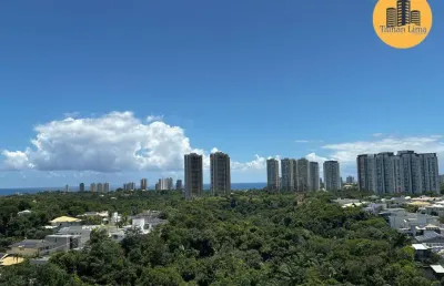 Apartamento alto padrão no lê parc, com 195m², andar alto, nascente, finamente decorado, com 4 vagas, salvador/bahia