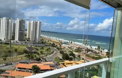 Apartamento padrão na orla de pituaçu, proximo ao parque, vista mar, 2 dormitórios,  com 1 vaga privativa, pode financiar