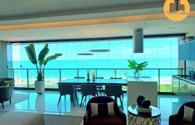 Apartamento alto padrão frente mar, na praia de jaguaribe, com 4 suites, todo reformado, prédio novo d´azur