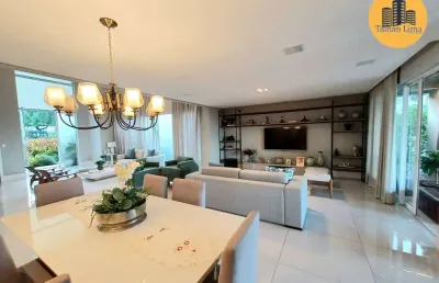 Casa alto padrão finamente decorada, em alphaville 2, porteira fechada