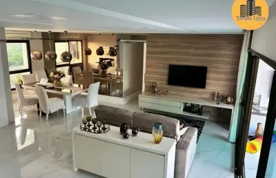 Apartamento alto padrão no le parc, nascente, planta com 166m², porteira fechada, andar alto, reformado