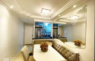 Apartamento mobiliado com 2 dorms, sacada e 1 vaga à venda, 50 m² por r$ 318.000 - ermelino matarazzo - são paulo/sp