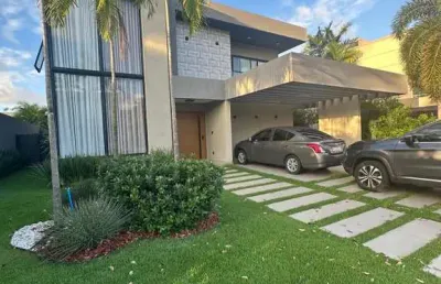 Casa em condomínio para venda em camaçari, boa união (abrantes), 5 dormitórios, 5 suítes, 7 banheiros, 4 vagas