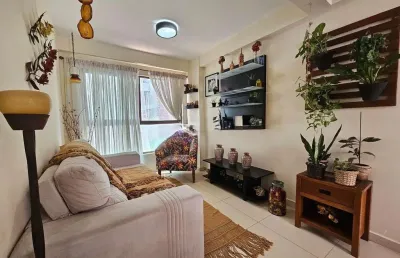 Apartamento mobiliado para venda em joão pessoa, jardim oceania, 2 dormitórios, 1 suíte, 2 banheiros, 1 vaga