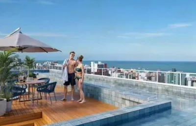 Flat para venda em joão pessoa, cabo branco, 1 dormitório, 1 banheiro