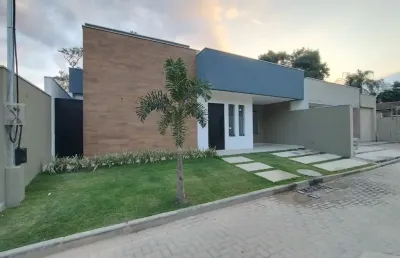 Casa linear com 3 quartos (1 suíte) em condomínio fechado – rio da prata, campo grande