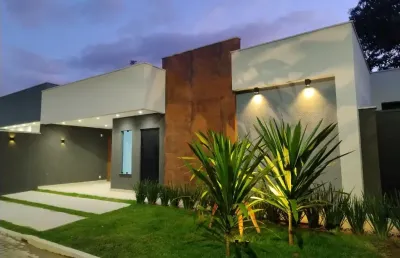 Casa linear 3qs contemporânea nova - condomínio no rio da prata