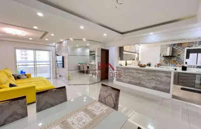 Apartamento com 4 dormitórios à venda, 155 m² por r$ 1.590.000,00 - vila guilhermina - praia grande/sp