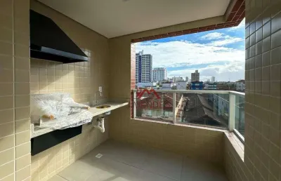 Apartamento com 2 dormitórios à venda, 63 m² por r$ 450.000 - aviação - praia grande/sp