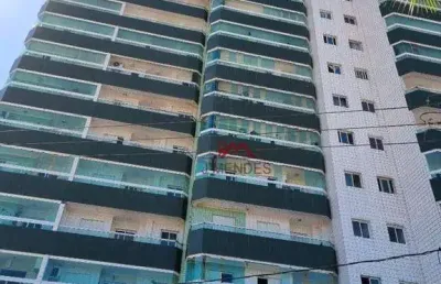 Apartamento com 2 dormitórios para alugar, 65 m² por r$ 3.200,00/mês - maracanã - praia grande/sp
