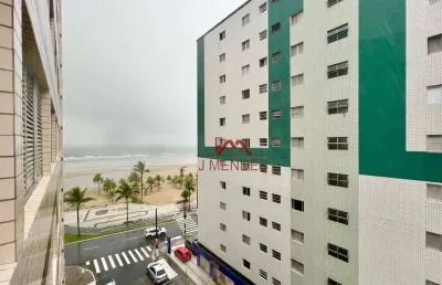 Kitnet pé na areia - guilhermina- elevador- vista mar