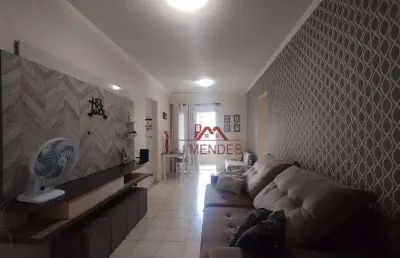 Apartamento com 1 dormitório à venda, 57 m² por r$ 350.000,00 - aviação - praia grande/sp