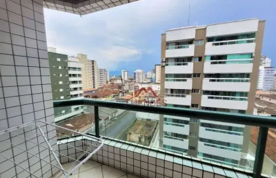 Apartamento com 2 dormitórios para alugar, 75 m² por r$ 3.500/mês - vila guilhermina - praia grande/sp