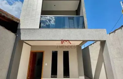 Sobrado com 3 dormitórios à venda, 160 m² por r$ 935.000,00 - aviação - praia grande/sp