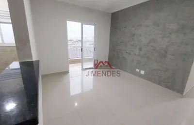Apartamento com 2 dormitórios à venda, 55 m² por r$ 270.000,00 - vila antártica - praia grande/sp