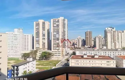 Apartamento com 1 dormitório à venda, 55 m² por r$ 350.000,00 - aviação - praia grande/sp