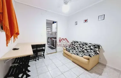 Kitnet com 1 dormitório à venda, 36 m² por r$ 227.000,00 - balneário pires - praia grande/sp