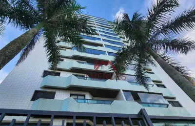 Apartamento com 1 dormitório à venda, 65 m² por r$ 400.000,00 - tupi - praia grande/sp