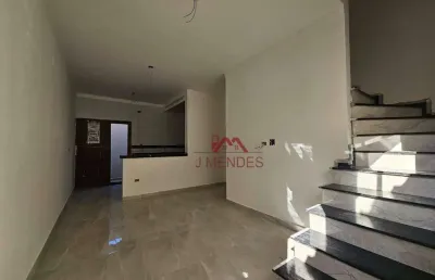 Sobrado com 2 dormitórios à venda, 62 m² por r$ 370.000,00 - vila guilhermina - praia grande/sp