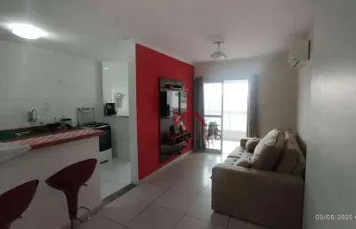 Apartamento com 1 dormitório sendo suíte à venda, 55 m² por r$ 380.000 - aviação - praia grande/sp