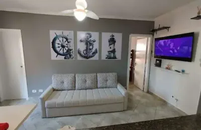 Apartamento com 2 dormitórios à venda, 50 m² por r$ 277.000,00 - aviação - praia grande/sp