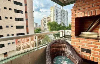 Apartamento com 3 dormitórios à venda, 70 m² por r$ 690.000,00 - aparecida - santos/sp