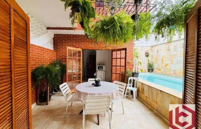 Sobrado com 3 dormitórios à venda, 158 m² por r$ 2.850.000,00 - embaré - santos/sp