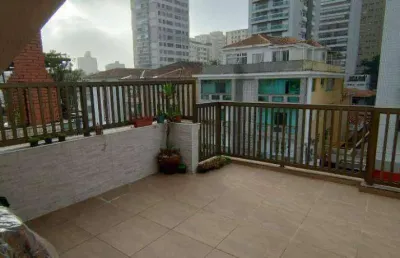 Cobertura com 3 dormitórios à venda, 160 m² por r$ 645.000,00 - embaré - santos/sp