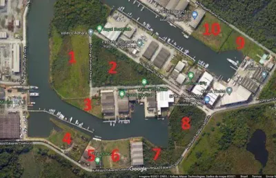 Terreno à venda, 5000 m² por r$ 4.000.000,00 - cing - guarujá/sp