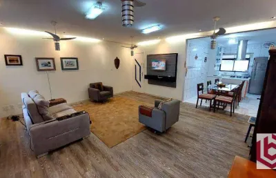 Apartamento com 3 dormitórios para alugar, 146 m² por r$ 8.000 (pacote)/mês - boqueirão - santos/sp